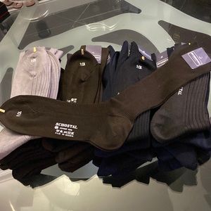 Schostal Roma Italian men’s long dress socks. Filo Di Scozia. 100% cotton.